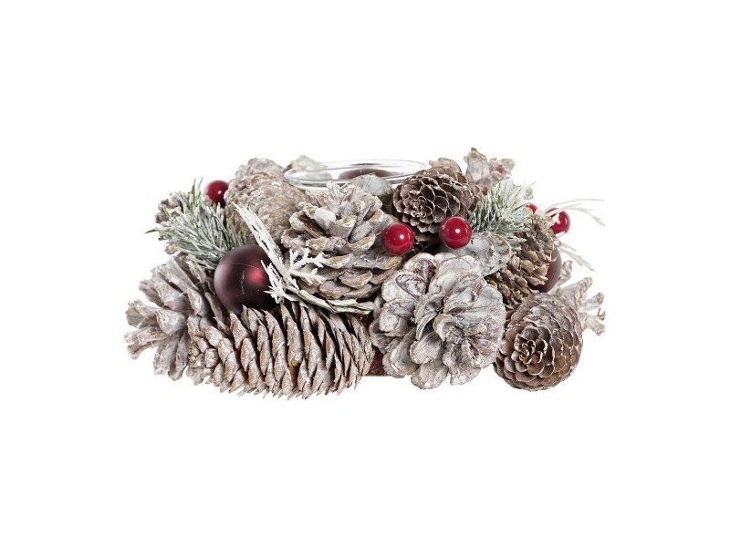 Коледен Свещник DKD Home Decor (19 x 19 x 9 cm)