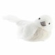 Коледна Украса DKD Home Decor Пяна Lind Перо (10 x 6 x 8 cm) (2 броя)
