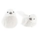 Коледна Украса DKD Home Decor Пяна Lind Перо (10 x 6 x 8 cm) (2 броя)
