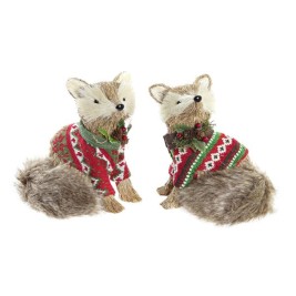 Коледна Украса DKD Home Decor полиестер (16 x 18 x 21 cm) (2 броя)