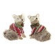 Коледна Украса DKD Home Decor полиестер (16 x 18 x 21 cm) (2 броя)