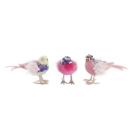 Коледна Украса DKD Home Decor полиестер Lind (18 x 8 x 13 cm) (3) (3 броя)