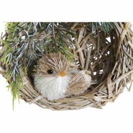 Коледна Украса DKD Home Decor полиестер Pатан (14 x 11 x 15 cm) (2 броя)