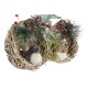 Коледна Украса DKD Home Decor полиестер Pатан (14 x 11 x 15 cm) (2 броя)