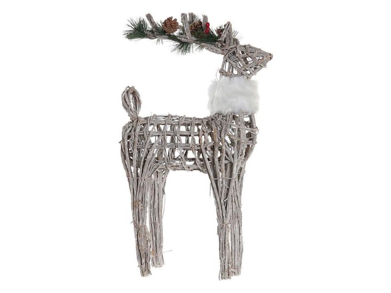 Коледна Украса DKD Home Decor Бял Царица 33 x 14 x 60 cm