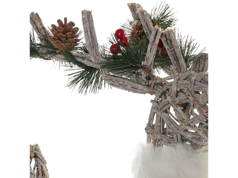 Коледна Украса DKD Home Decor Бял Царица 33 x 14 x 60 cm