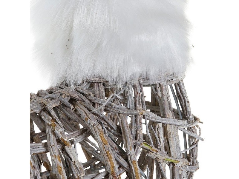 Коледна Украса DKD Home Decor Бял Царица 33 x 14 x 60 cm