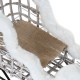 Коледна Украса DKD Home Decor LED Светлина Бял плетена ракита 60 x 30 x 37 cm (3 Части)