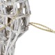 Коледна Украса DKD Home Decor LED Светлина Бял плетена ракита 60 x 30 x 37 cm (3 Части)