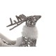 Коледна Украса DKD Home Decor Елен и шейна Бял плетена ракита Царица 75 x 20 x 53 cm