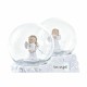 Снежна Топка DKD Home Decor Бял 6,5 x 6,5 x 8,5 cm (2 броя)