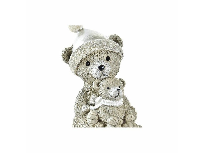Коледна Украса DKD Home Decor Смола Мечка (10 x 4 x 9,5 cm) (2 броя)