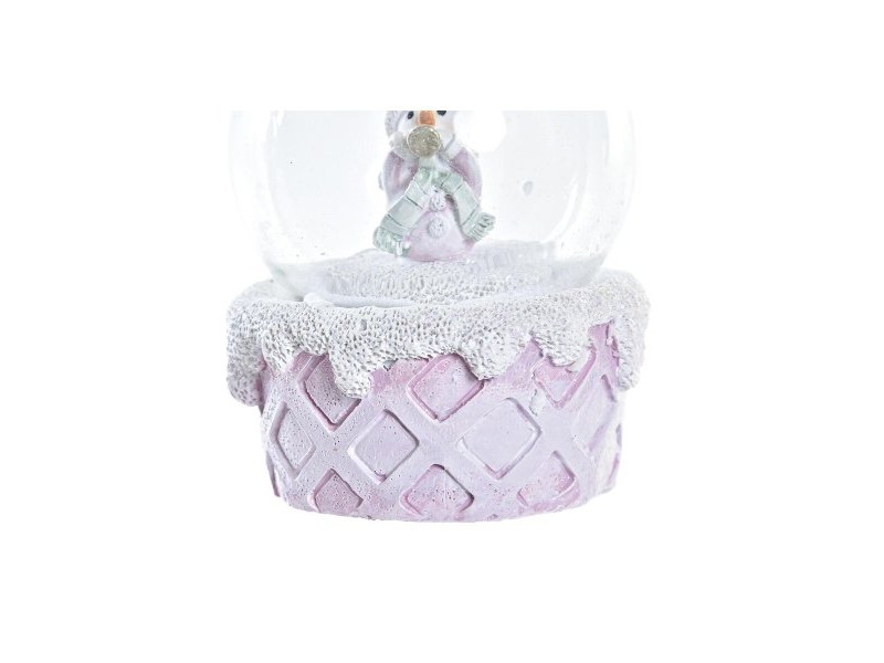 Снежен човек DKD Home Decor Бял Розов 7 x 7 x 9 cm (2 броя) Снежен човек DKD Home Decor Бял Розов 7 x 7 x 9 cm (2 броя)