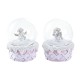 Снежен човек DKD Home Decor Бял Розов 7 x 7 x 9 cm (2 броя) Снежен човек DKD Home Decor Бял Розов 7 x 7 x 9 cm (2 броя)