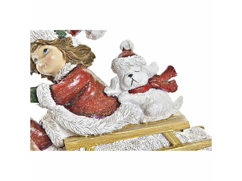 Коледна Украса DKD Home Decor Смола (13 x 6 x 10,5 cm) (2 броя)