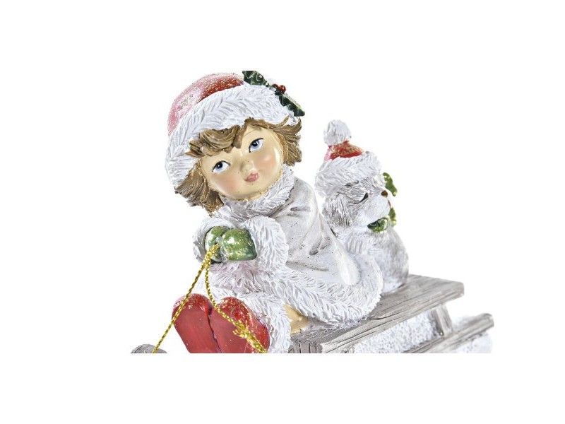 Коледна Украса DKD Home Decor Смола (13 x 6 x 10,5 cm) (2 броя)
