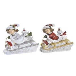 Коледна Украса DKD Home Decor Смола (13 x 6 x 10,5 cm) (2 броя)