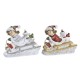 Коледна Украса DKD Home Decor Смола (13 x 6 x 10,5 cm) (2 броя)