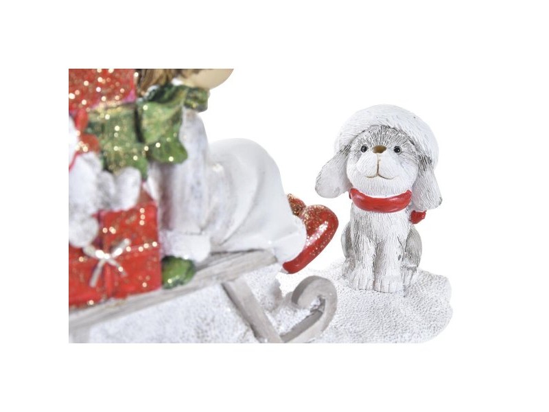 Коледна Украса DKD Home Decor Смола (14,5 x 7 x 12,5 cm) (2 броя)
