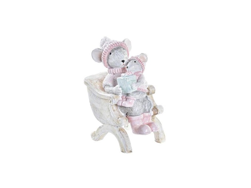 Коледна Украса DKD Home Decor Мишка Смола (8 x 5,5 x 10 cm) Коледна Украса DKD Home Decor Мишка Смола (8 x 5,5 x 10 cm)