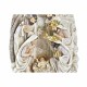Рождествена Коледна Сцена DKD Home Decor Златен Сметана Смола Многоцветен (18 x 9 x 25,5 cm) (2 броя)