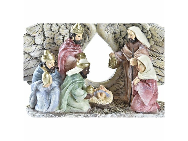 Коледна Украса DKD Home Decor Смола (27,5 x 7 x 10,5 cm) (2 броя)