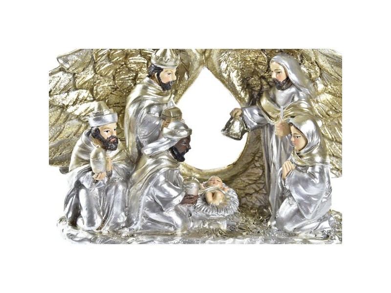 Коледна Украса DKD Home Decor Смола (27,5 x 7 x 10,5 cm) (2 броя)