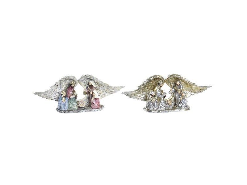 Коледна Украса DKD Home Decor Смола (27,5 x 7 x 10,5 cm) (2 броя)
