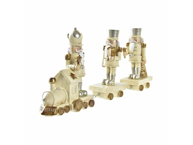 Коледна Украса DKD Home Decor Смола Влак (28 x 5 x 12 cm) (2 броя)