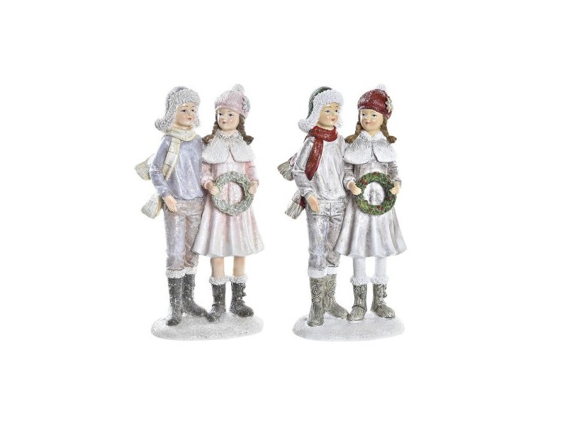 Коледна Украса DKD Home Decor Смола Двойка партньори (10,5 x 7 x 20,5 cm) (2 броя) Коледна Украса DKD Home Decor Смола Двойка партньори (10,5 x 7 x 20,5 cm) (2 броя)