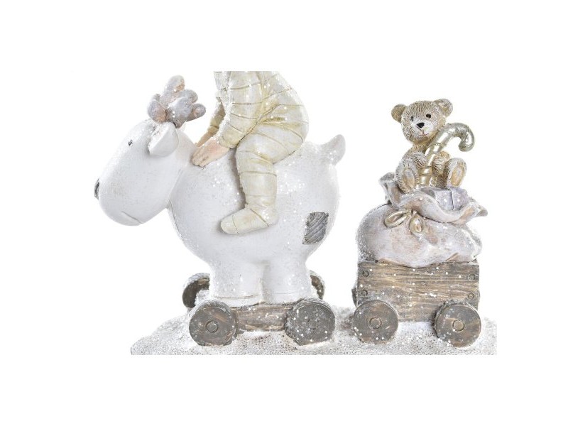 Коледна Украса DKD Home Decor Смола Деца (13 x 6 x 13,5 cm) (2 броя)