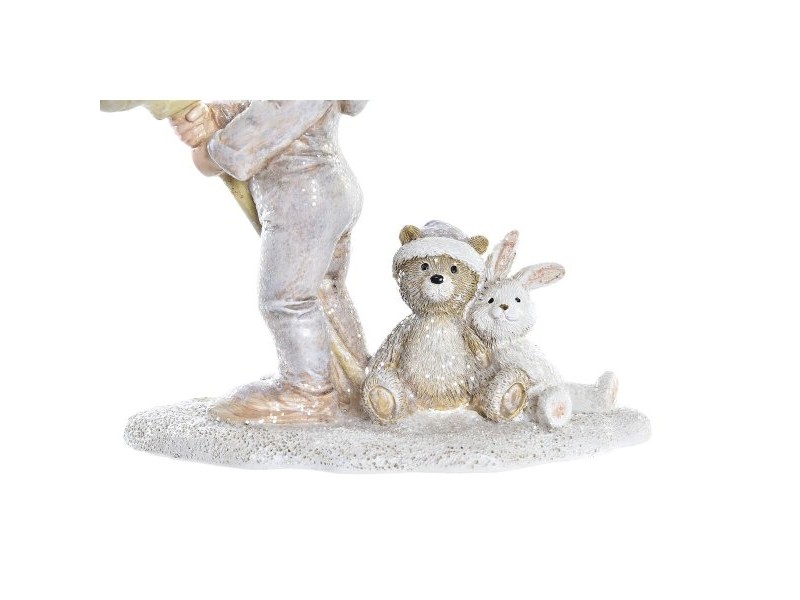 Коледна Украса DKD Home Decor Смола Дете (11 x 5,5 x 12 cm) (2 броя)
