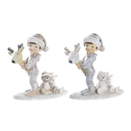 Коледна Украса DKD Home Decor Смола Дете (11 x 5,5 x 12 cm) (2 броя)
