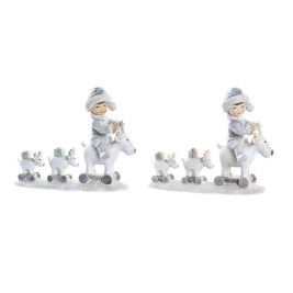 Коледна Украса DKD Home Decor Смола (17 x 7,5 x 13,5 cm) (2 броя)