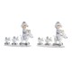 Коледна Украса DKD Home Decor Смола (17 x 7,5 x 13,5 cm) (2 броя)