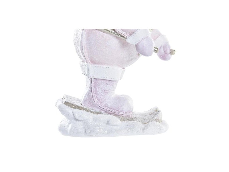 Коледна Украса DKD Home Decor Смола Снежен човек (15 x 13,5 x 24,5 cm) (2 броя)