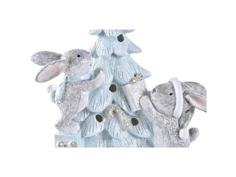 Коледна Украса DKD Home Decor Дърво Смола (13,5 x 8 x 16 cm) (2 броя)