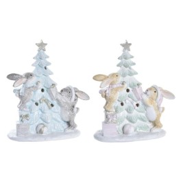 Коледна Украса DKD Home Decor Дърво Смола (13,5 x 8 x 16 cm) (2 броя)