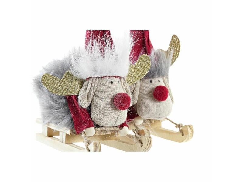 Коледна Украса DKD Home Decor полиестер Царица (15 x 5,5 x 16,5 cm) (2 броя)
