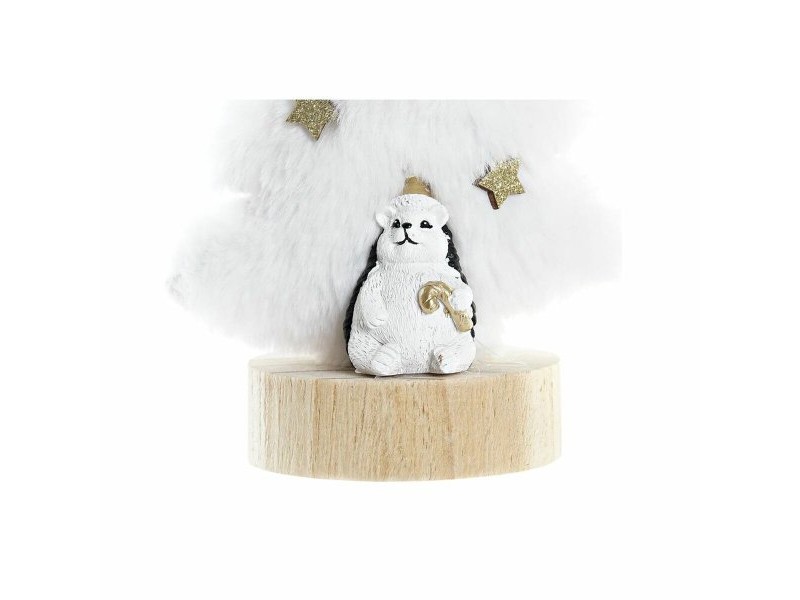 Коледна Украса DKD Home Decor Дърво полиестер MDF Смола (12 x 8 x 15,5 cm) (2 броя)