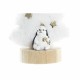 Коледна Украса DKD Home Decor Дърво полиестер MDF Смола (12 x 8 x 15,5 cm) (2 броя)