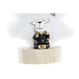 Коледна Украса DKD Home Decor Дърво полиестер MDF Смола (12 x 8 x 15,5 cm) (2 броя)