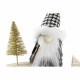 Коледна звезда DKD Home Decor полиестер MDF Звезда (2 броя) (18 x 6 x 19 cm)