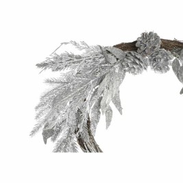 Коледен венец DKD Home Decor Метал полиестер (50 x 6 x 40 cm) (2 броя)