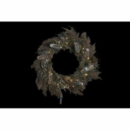 Коледен венец DKD Home Decor Цвете (60 x 10 x 60 cm) (2 броя)