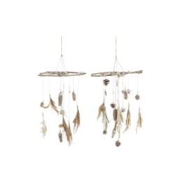 Коледна Украса DKD Home Decor Дървен (2 броя) (41 x 41 x 40 cm)