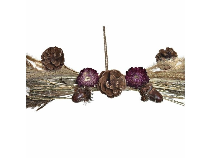 Коледна Украса DKD Home Decor Цвете (60 x 15 x 8 cm) (2 броя)