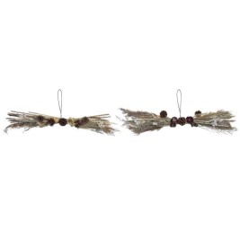 Коледна Украса DKD Home Decor Цвете (60 x 15 x 8 cm) (2 броя)