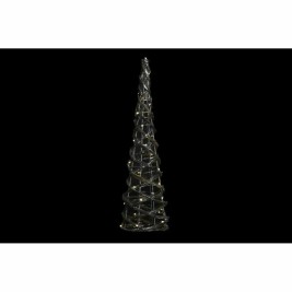 Ярка декорация DKD Home Decor Златен Сребрист Естествен 19 x 19 x 62 cm Конуси Коледа AA x 2, не са включени (2 броя)