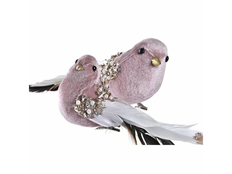 Коледна Украса DKD Home Decor полиестер Lind (25 x 8 x 8 cm) (2 броя)